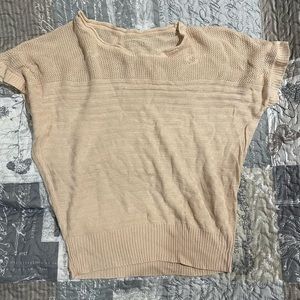 Vici Women Cream Top Short Sleeves